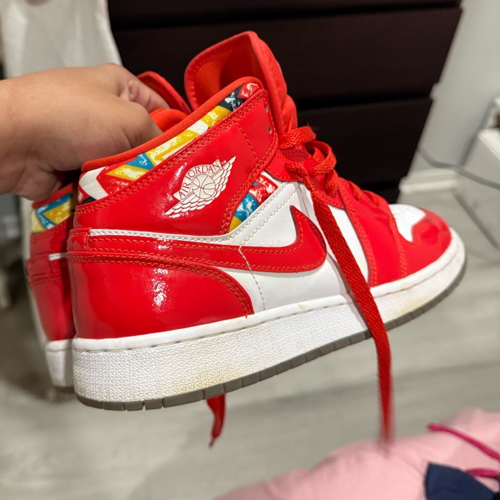 Jordan Kids Sneakers Red and White